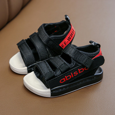 Ikdienas sandales ar uzlīmēm zēniem