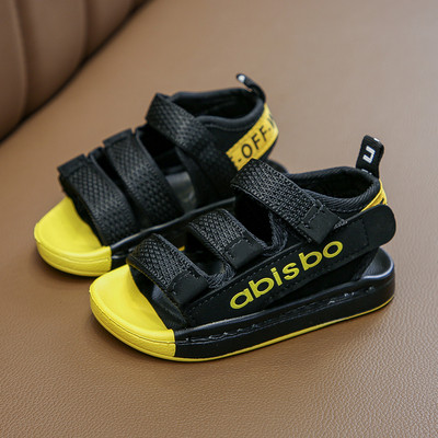 Ikdienas sandales ar uzlīmēm zēniem