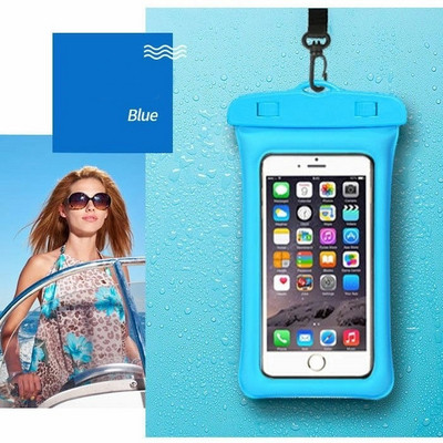 Ūdensnecaurlaidīgs un putekļu necaurlaidīgs mobilā telefona maciņš, kas piemērots zemūdens fotogrāfijām peldot un nirstot