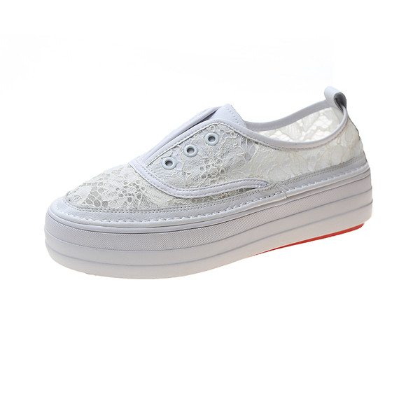 Női alkalmi tornacipő hálóval, nyakkendő nélkül