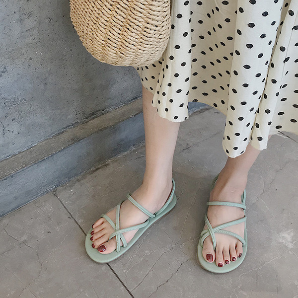 Öko-nahast vabaaja naiste sussid üle varba