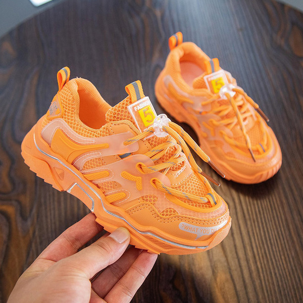 Bērnu elpojošas kedas ar šņorēm meitenēm