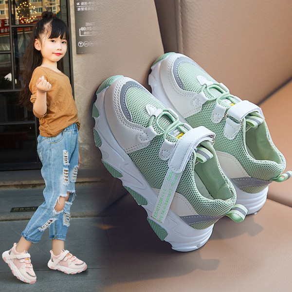 Elpojošas bērnu kedas ar uzlīmēm meitenēm