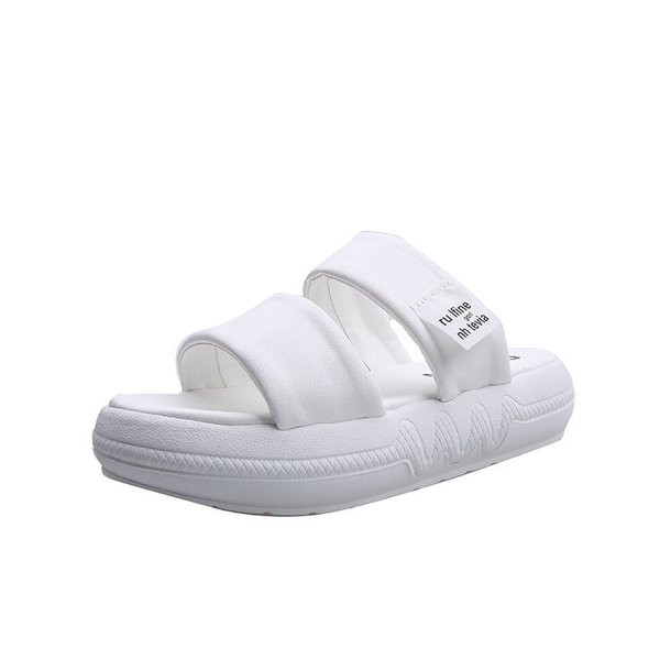 Alkalmi női papucs magas talppal, feliratokkal