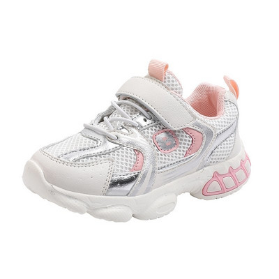 Bērnu kedas ar sietu un uzlīmēm meitenēm