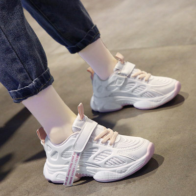 Bērnu sporta un ikdienas kedas ar uzlīmi meitenēm