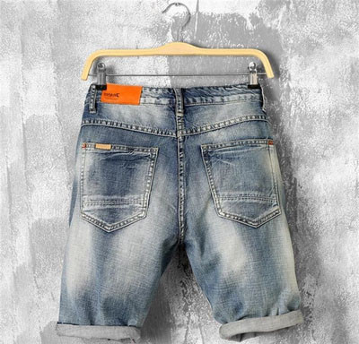 Férfi topikális farmer nadrág 3/4 hosszúságban