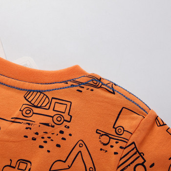 Μοντέρνα παιδική μπλούζα με κοντά μανίκια για αγόρια