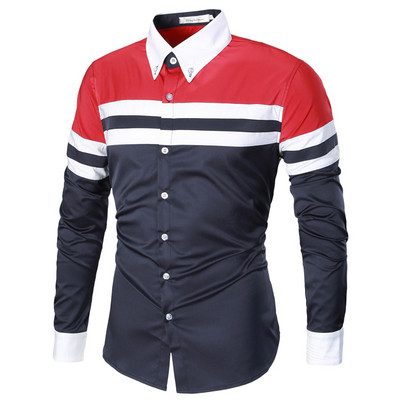 Meeste kaasaegne pikkade varrukate ja ääristega särk