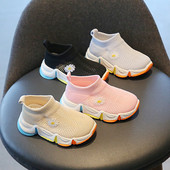 Ikdienas bērnu elpojošas kedas ar izšuvumiem meitenēm