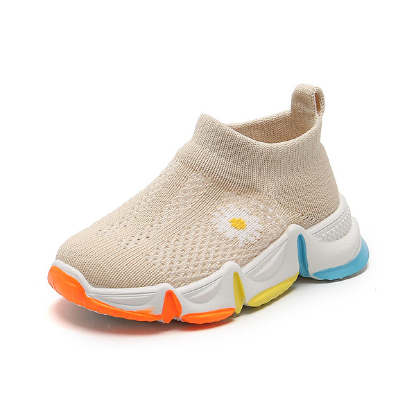 Ikdienas bērnu elpojošas kedas ar izšuvumiem meitenēm