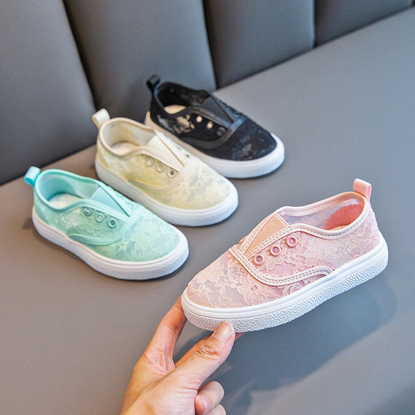 Moderne dječje tenisice s čipkom za djevojčice
