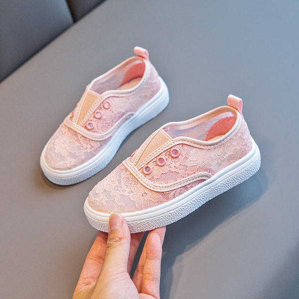 Moderne dječje tenisice s čipkom za djevojčice