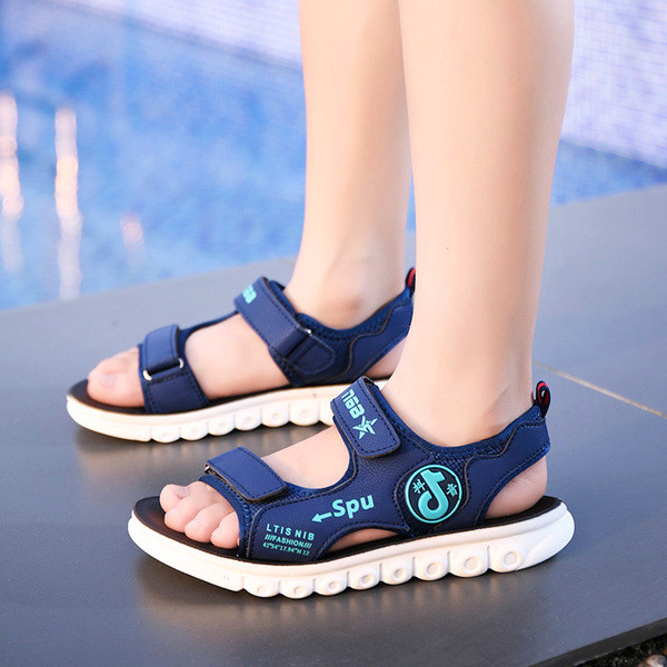 Laste sandaalid kirjade ja kleebistega - poistele