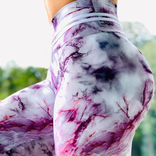 Elasztikus, gyorsan száradó sportlegging magas derékkal