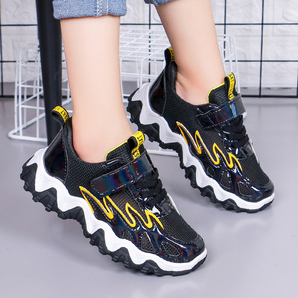 Bērnu ikdienas kedas ar sietu un uzlīmi meitenēm