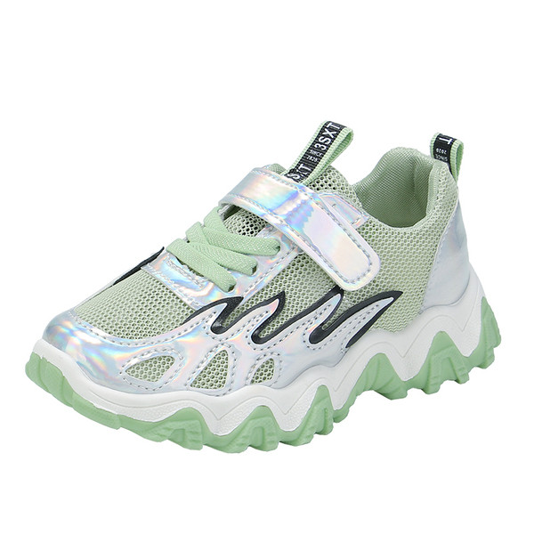 Bērnu ikdienas kedas ar sietu un uzlīmi meitenēm