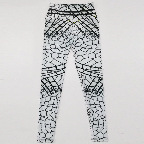 Balti sieviešu legingi ar augstu vidukli