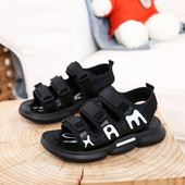 Feliratos csúszásmentes gyerekszandál fiúknak