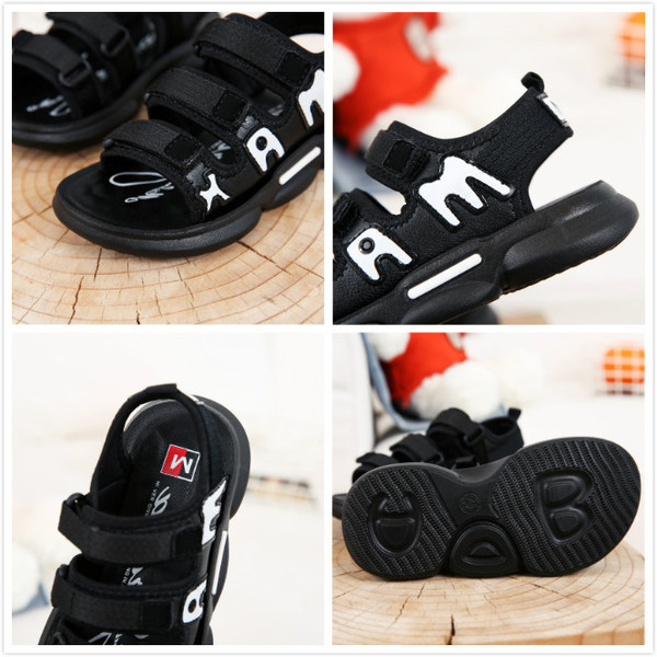 Feliratos csúszásmentes gyerekszandál fiúknak