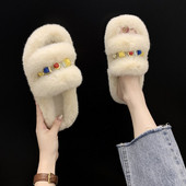 Pašdarinātas dūnu sieviešu čības ar krāsainiem akmentiņiem