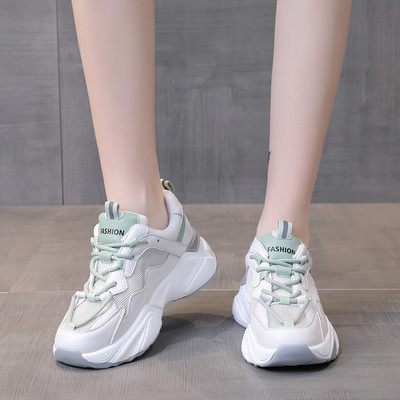 Női sport- és alkalmi tornacipő durva magas talppal