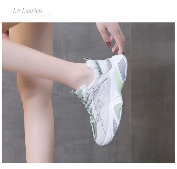 Női sport- és alkalmi tornacipő durva magas talppal