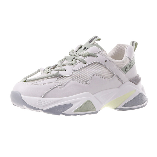 Női sport- és alkalmi tornacipő durva magas talppal