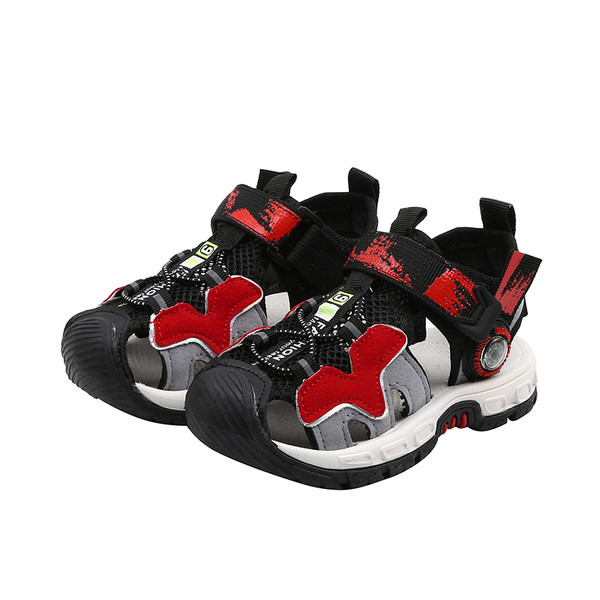 Bērnu sandales ar sietu un mežģīnēm zēniem