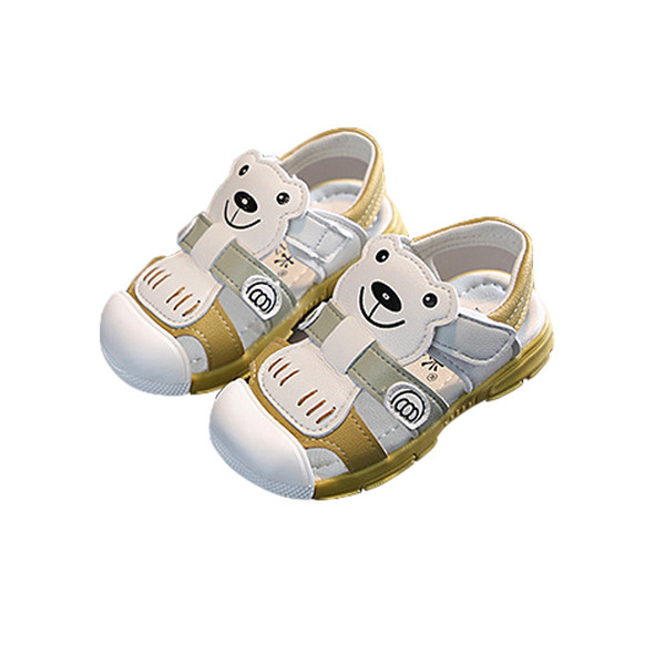 Öko bőrből készült gyerekszandál 3D elemmel fiúknak