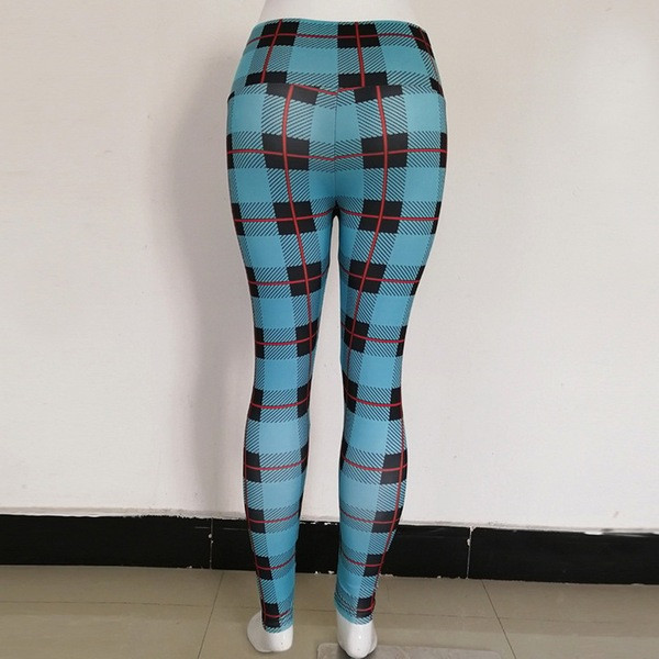 Μπλε χρώμα γυναικείο κολάν με ψηλή μέση