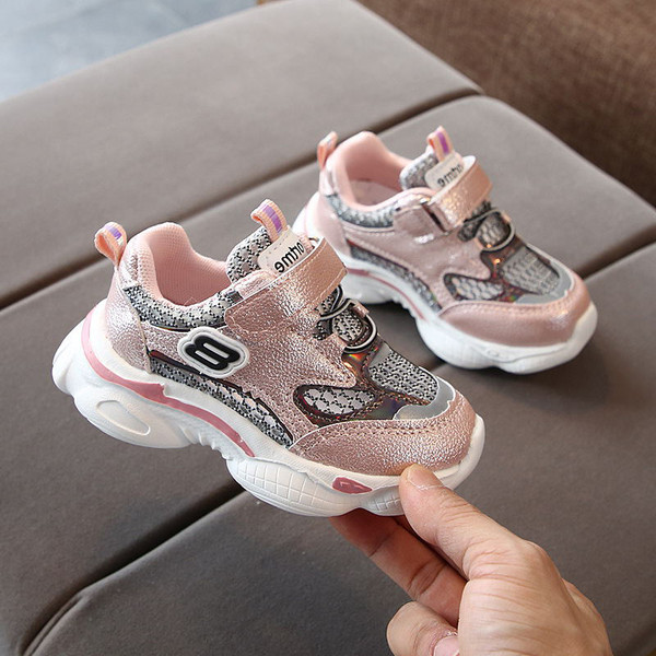 Bērnu kedas ar sietu un uzlīmi meitenēm