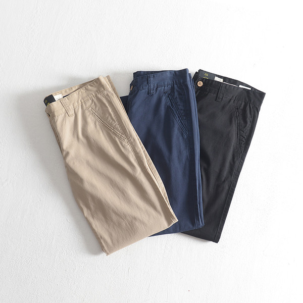 Meeste pikad püksid - beež ja must