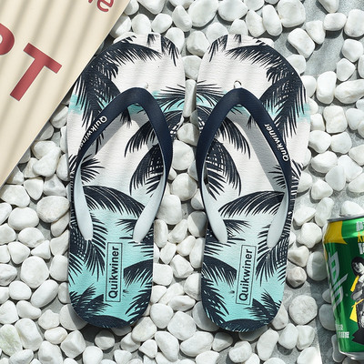 Női strandpapucs színes talppal