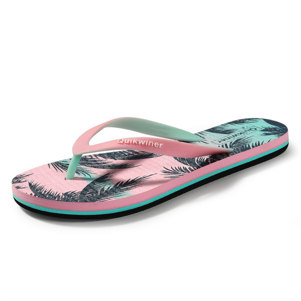 Női strandpapucs színes talppal