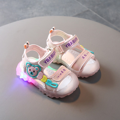Bērnu gaismas sandales ar 3D elementu zēniem un meitenēm