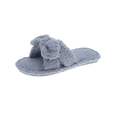 Παντόφλες γυναικείες  με επίπεδη σόλα και κορδέλα