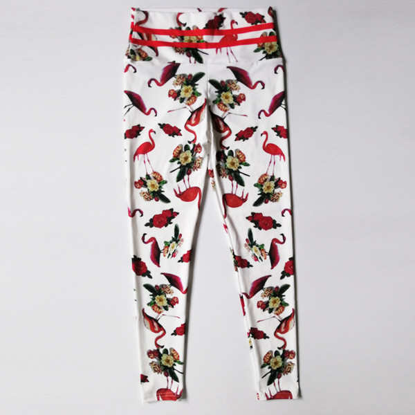 Sieviešu ķīlis ar flamingo apdruku