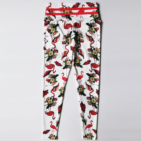 Sieviešu ķīlis ar flamingo apdruku