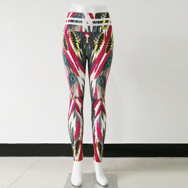 Sieviešu sporta legingi ar spalvu apdruku