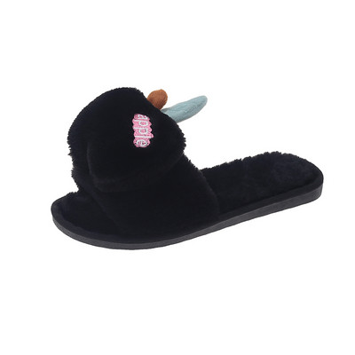 Dūnainas sieviešu čības ar 3D apdari ābola formā