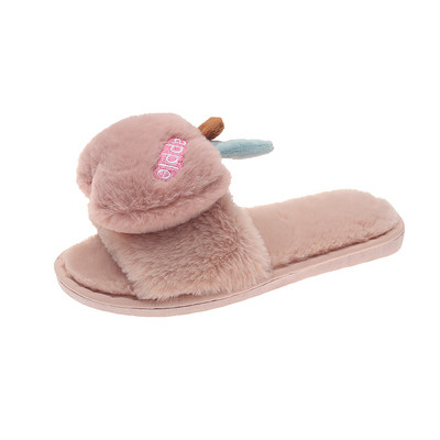 Dūnainas sieviešu čības ar 3D apdari ābola formā