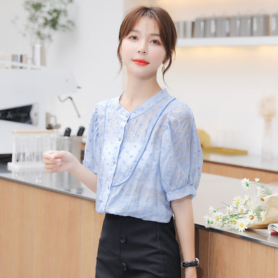 Női sifon ing 3/4-es ujjakkal és gombokkal