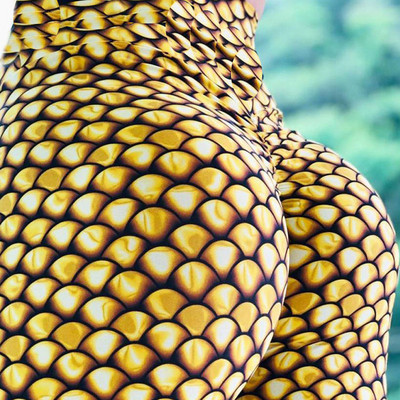 Κίτρινο χρώμα  γυναικείο κολάν με ψηλή μέση