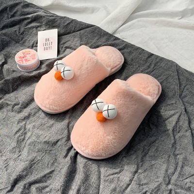 Kényelmes otthoni női papucs 3D elemekkel