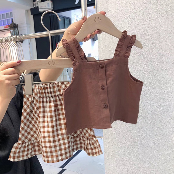 Mūsdienīgs bērnu komplekts meitenēm svārkos un topos