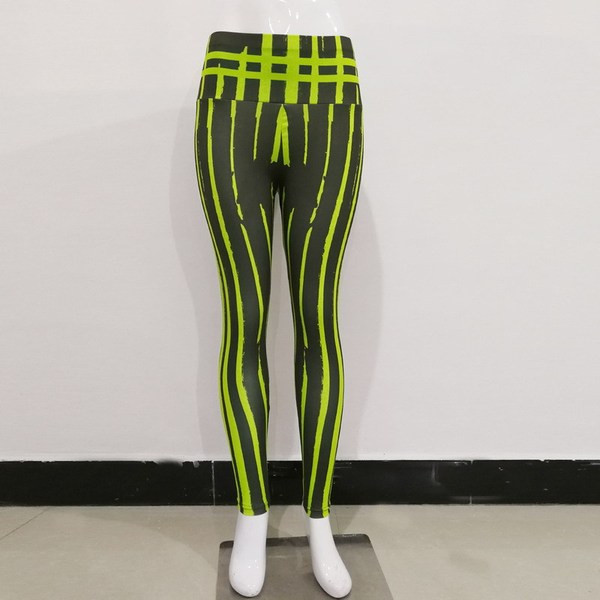 Sporta legingi ar apdruku un augstu vidukli