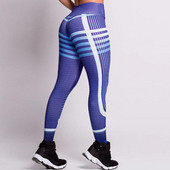 Violeti sieviešu sporta legingi ar augstu vidukli