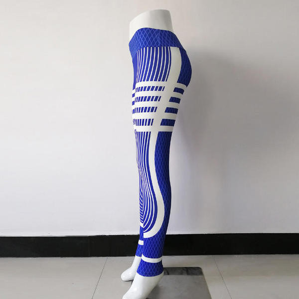 Violeti sieviešu sporta legingi ar augstu vidukli