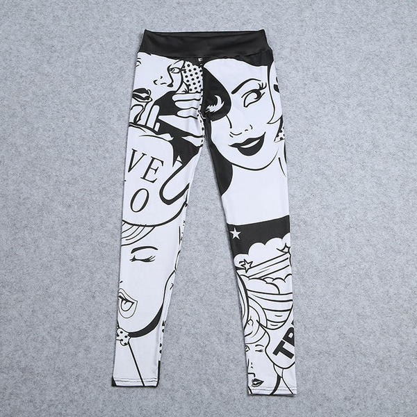 Melnbalti sporta sieviešu legingi ar augstu vidukli